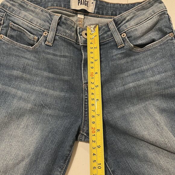 Women's Paige Size 26 Verdugo Ankle Skinny Jeans Stretch Low Rise - Picture 5 of 9